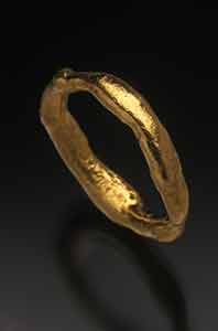 The Everchanging Ring 1 by Jana Brevick. Forged 24k gold